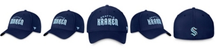 Fanatics Men's Deep Sea Navy Blue Seattle Kraken Wordmark Flex Hat